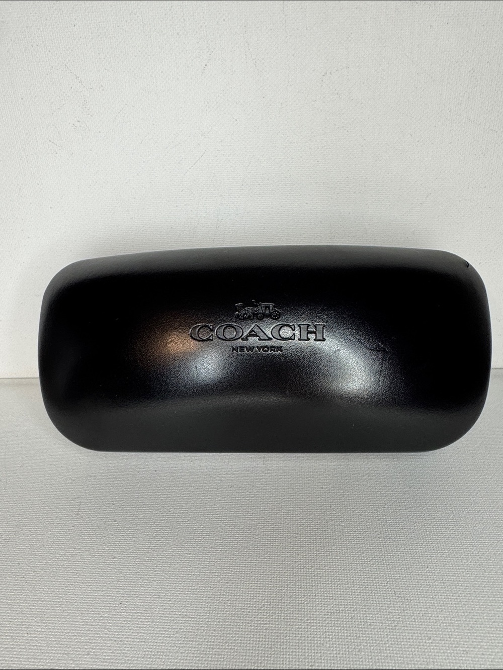 COACH Black Sunglasses Eyeglasses Hard Case Clamshell Logo #2